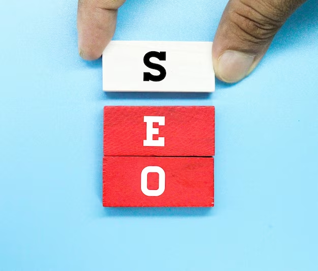 Wooden blocks stacked to spell 'SEO'